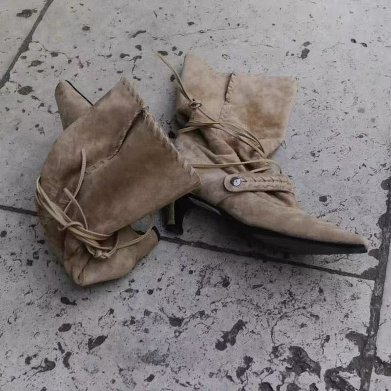 Sock Boot Women - Women's Boots 2026 Autumn/Winter Bohemian Square