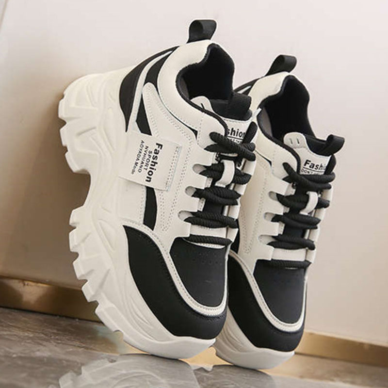 Mesh Sneaker Women - New Fashion Platform Sneakers Internal Height