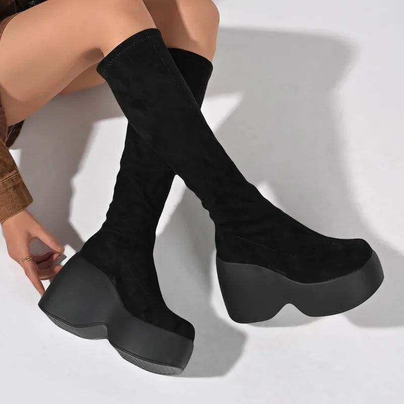 Sock Boot Women - Winter New Skinny Plus Size Stretchy