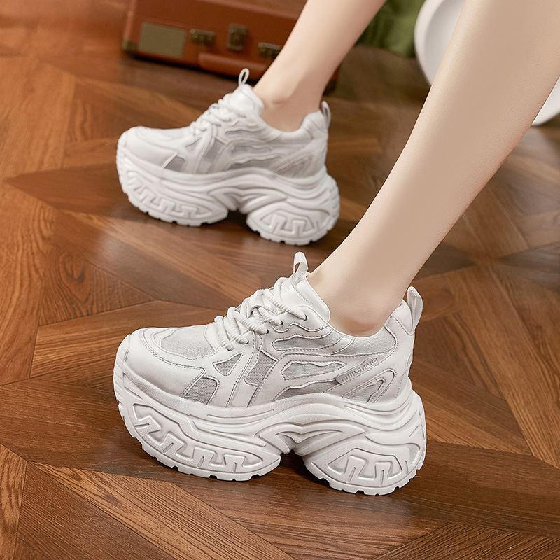 Mesh Sneaker Women - Women's Fashion Chunky Platform Sneakers Breathable