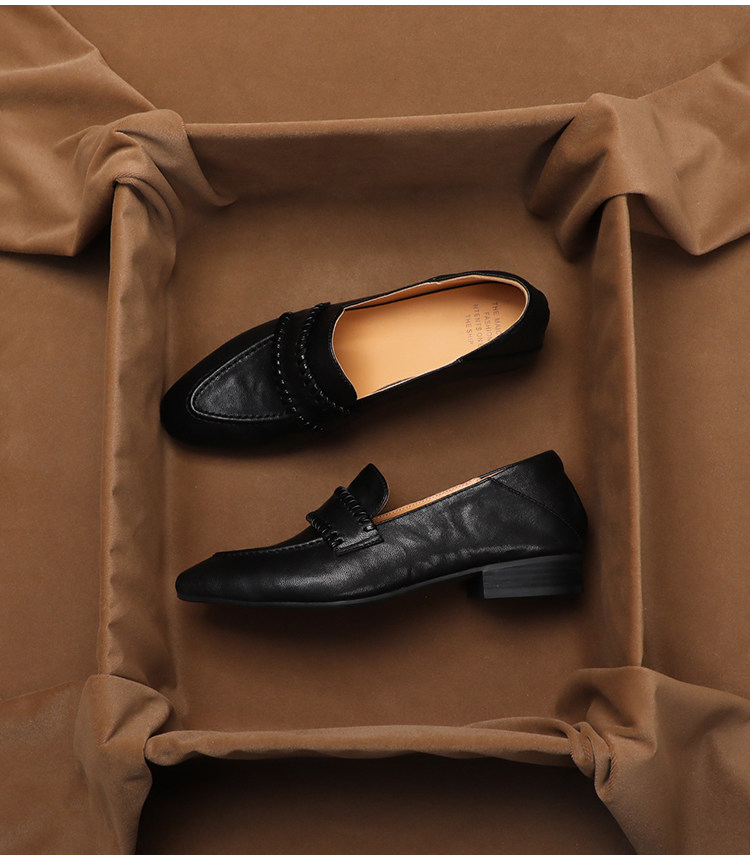 SHOEBOX Retro soft sheepskin o - Women'S Shoes Peep Toe ulasan dan harga