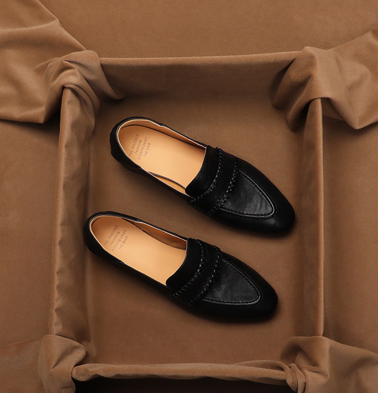 SHOEBOX Retro soft sheepskin o - Women'S Shoes Peep Toe ulasan dan harga