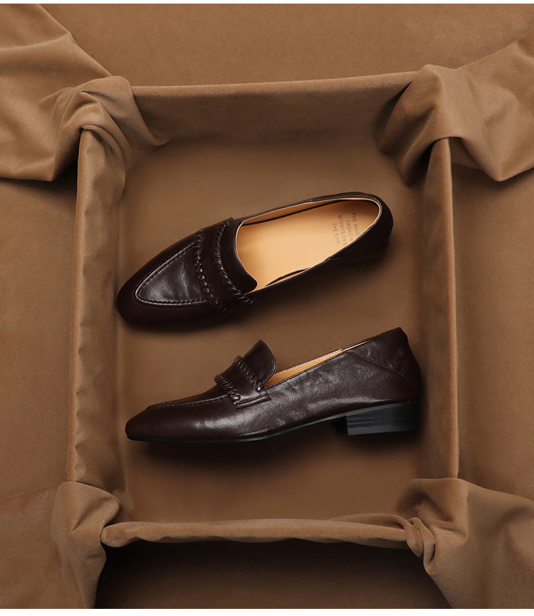 SHOEBOX Retro soft sheepskin o - Women'S Shoes Peep Toe ulasan dan harga