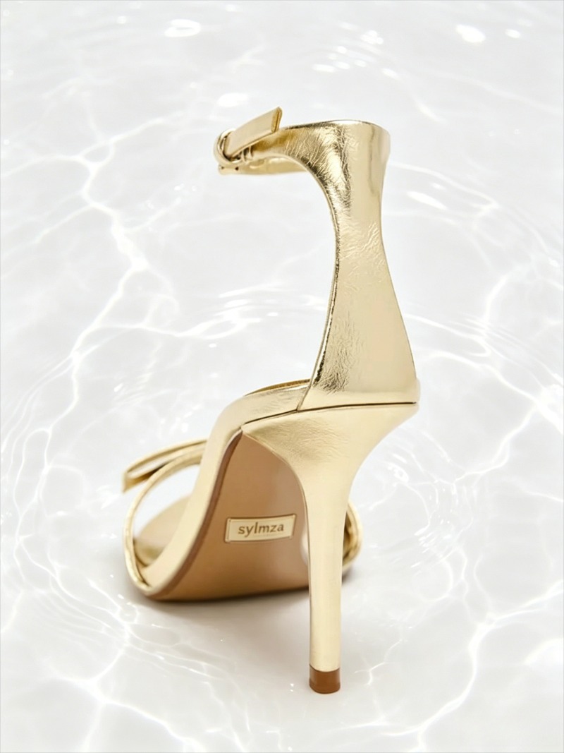 Elegant Golden Bow Brand High  - Women Shoes Brands ulasan dan harga