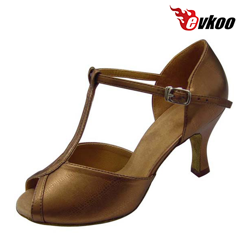 Evkoodance Black Or Tan Pu Lat - Women Shoes Size 4 In Cm ulasan dan harga