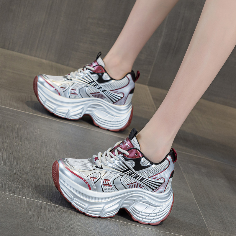 8cm Hidden Height Increasing P - Mesh Sneaker Women ulasan dan harga