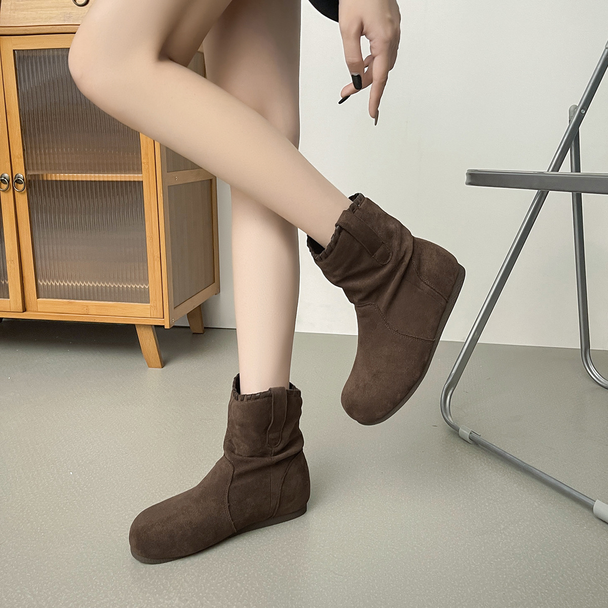 Retro Stacked Women's Boots 20 - Sock Boot Women ulasan dan harga