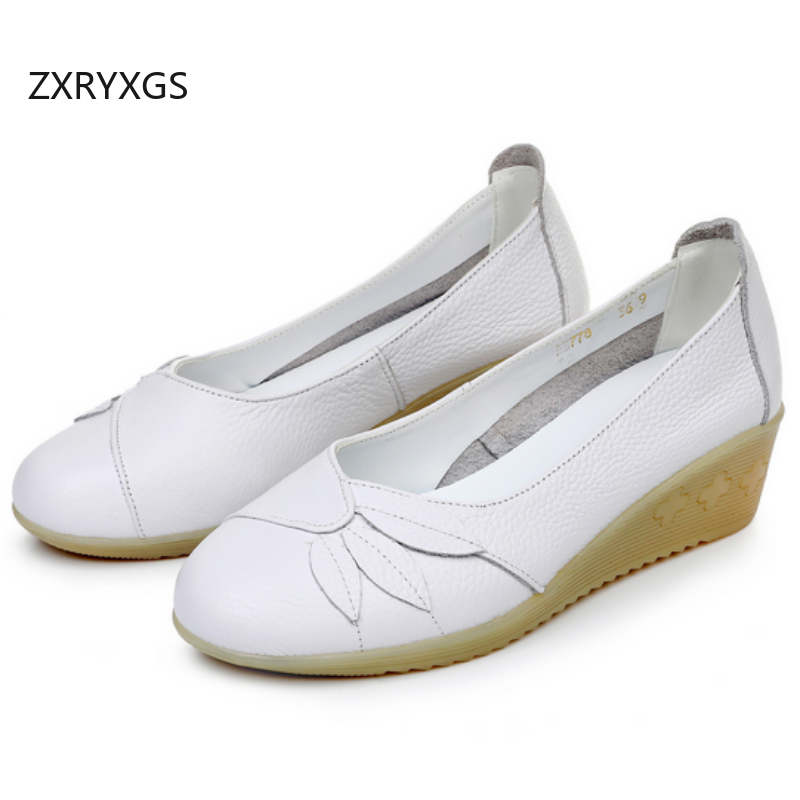 ZXRYXGS Premium Genuine Leathe - Women Shoes Size 4 In Cm ulasan dan harga
