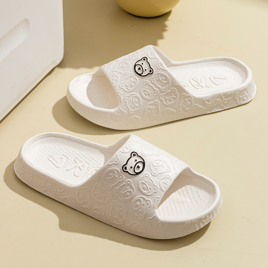 Printting Cute Bear Women Slip - Women'S Shoes To Men'S ulasan dan harga
