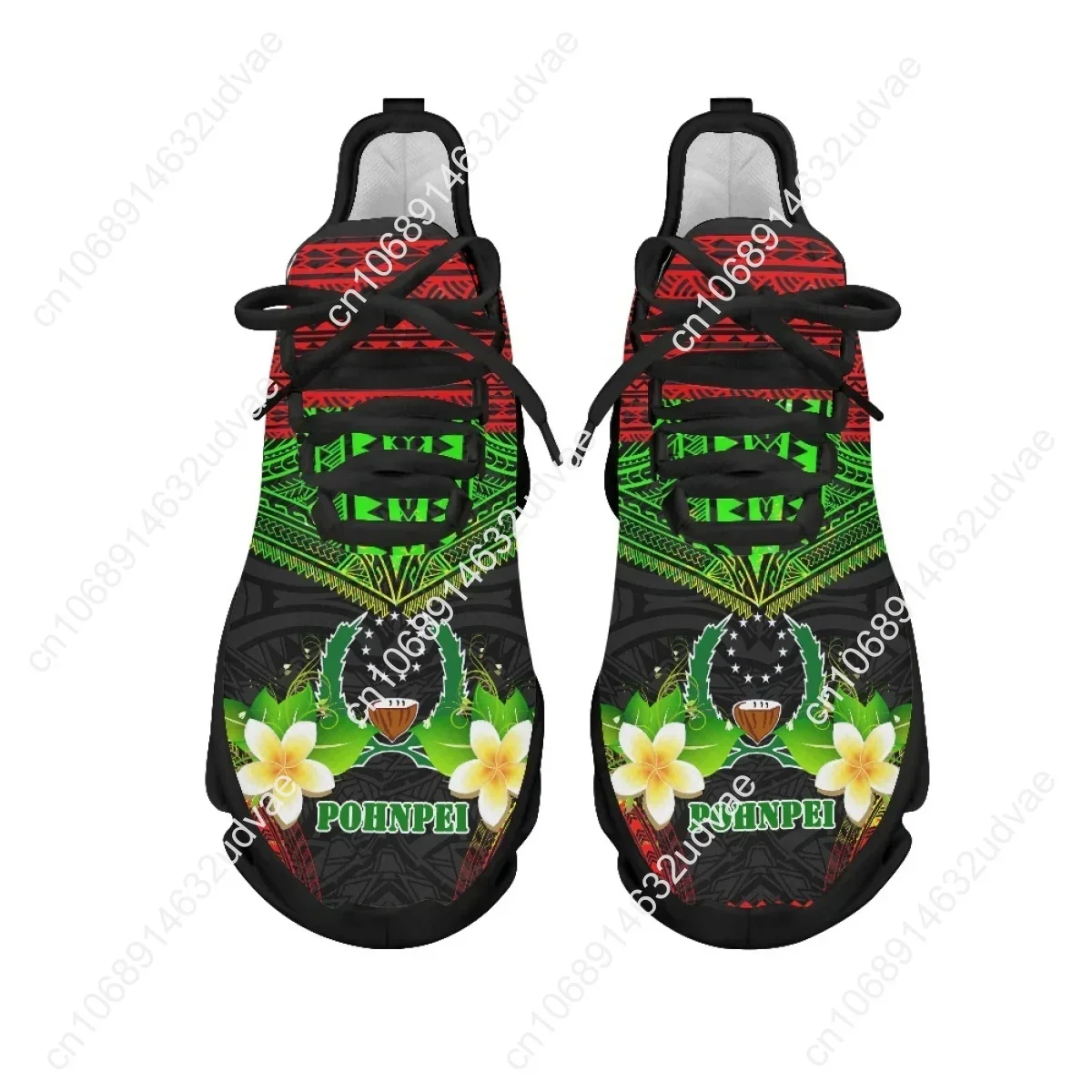 Polynesian Pohnpei Plumeria De - Mesh Sneaker Women ulasan dan harga