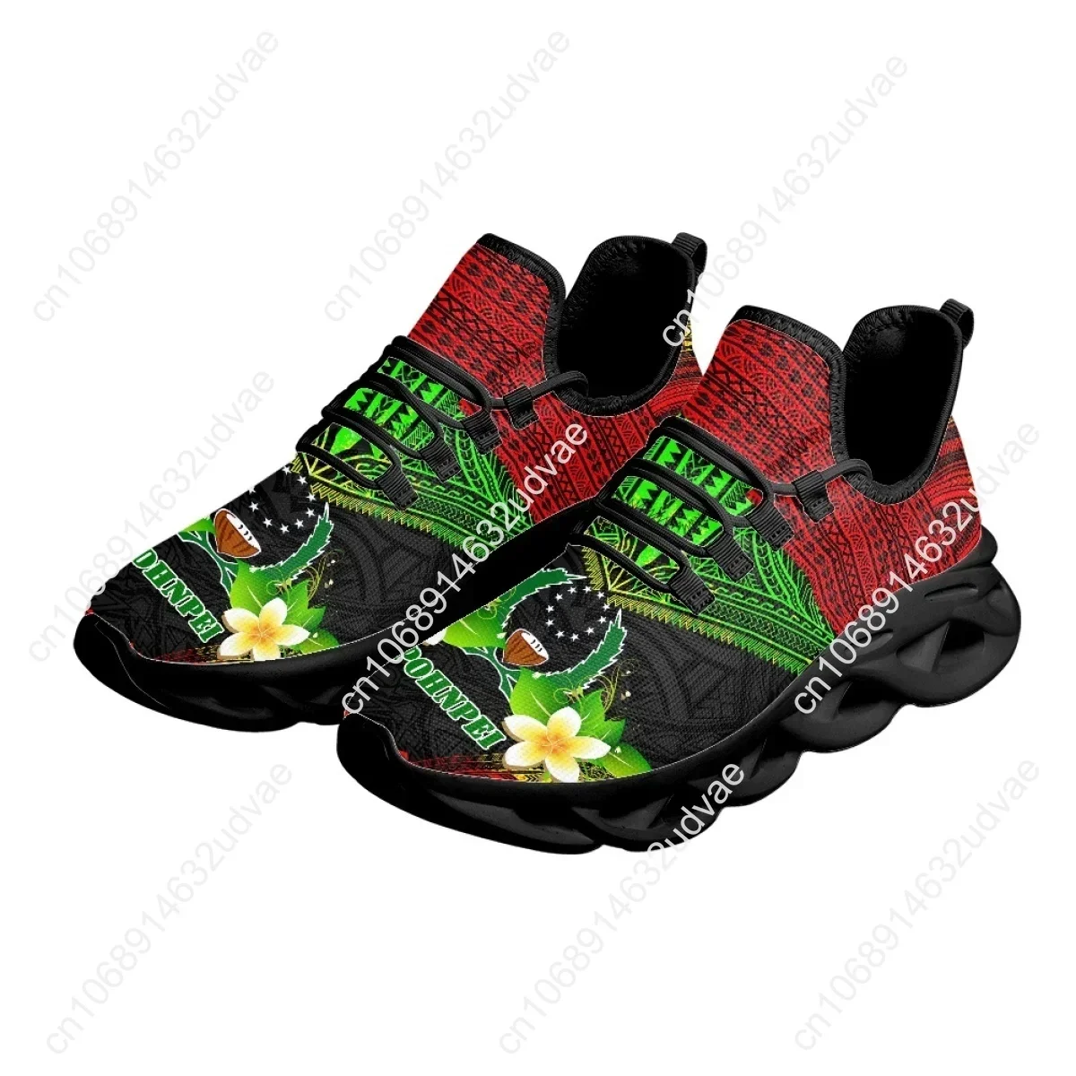 Polynesian Pohnpei Plumeria De - Mesh Sneaker Women ulasan dan harga