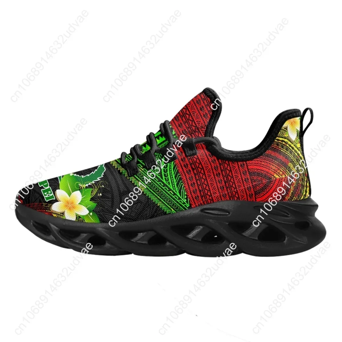 Polynesian Pohnpei Plumeria De - Mesh Sneaker Women ulasan dan harga