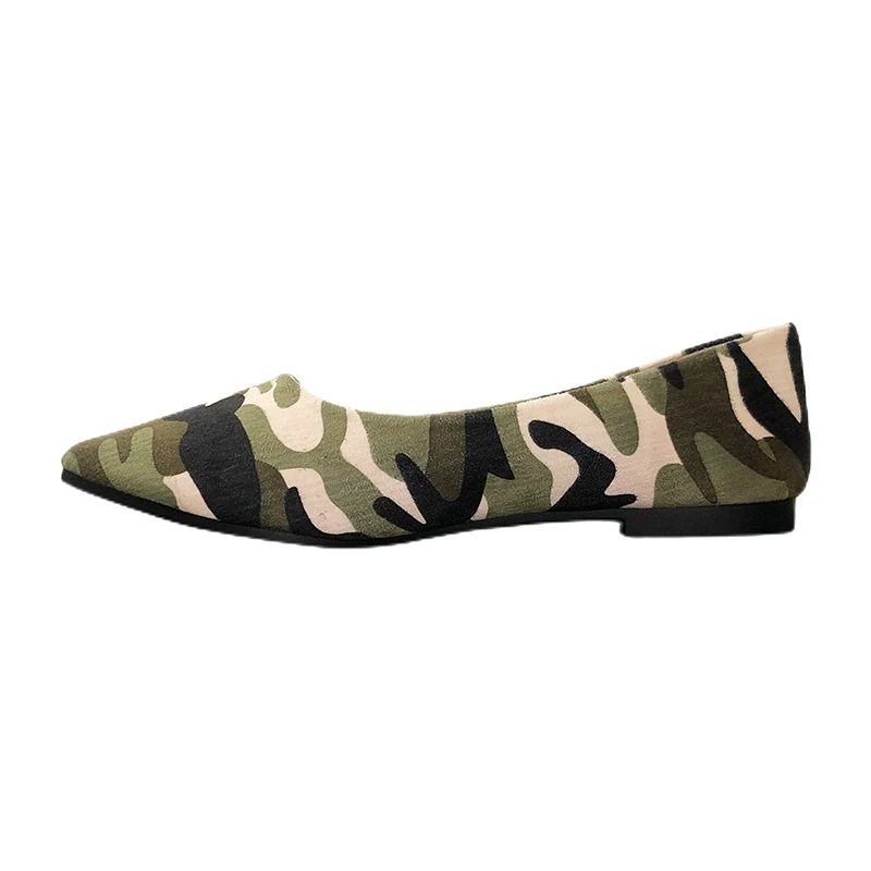 Lady Camouflage Bow Flats For  - Women'S Shoes For Wide Feet ulasan dan harga