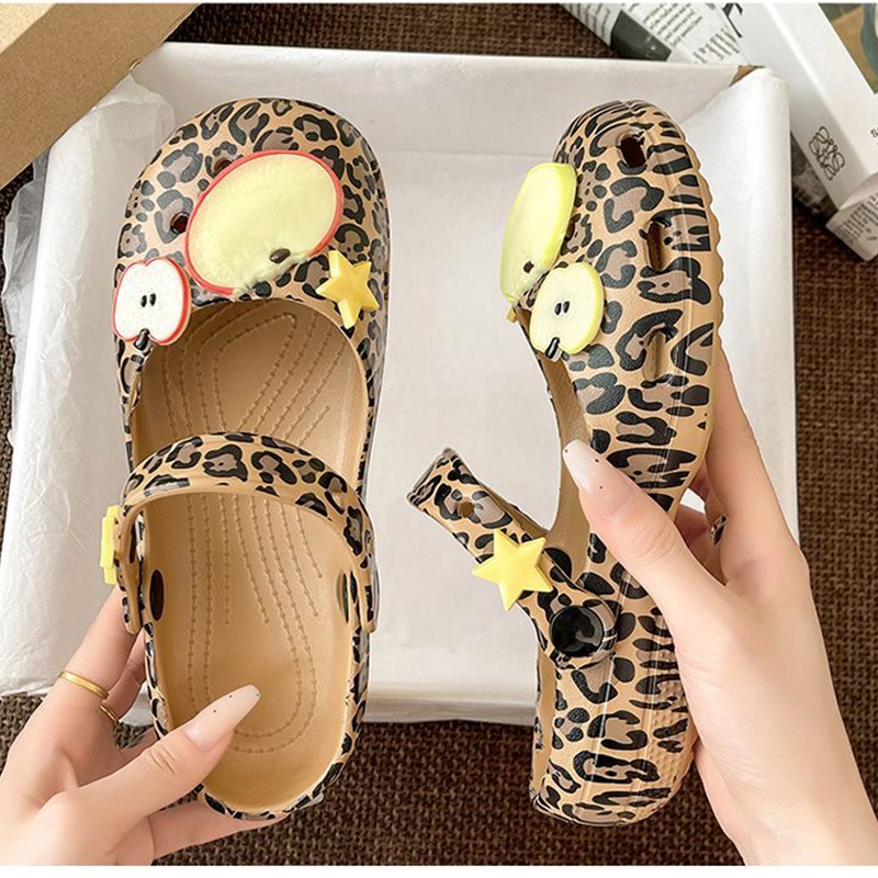 Retro Leopard Print Ballet Hol - Women'S Shoes Water Resistant ulasan dan harga