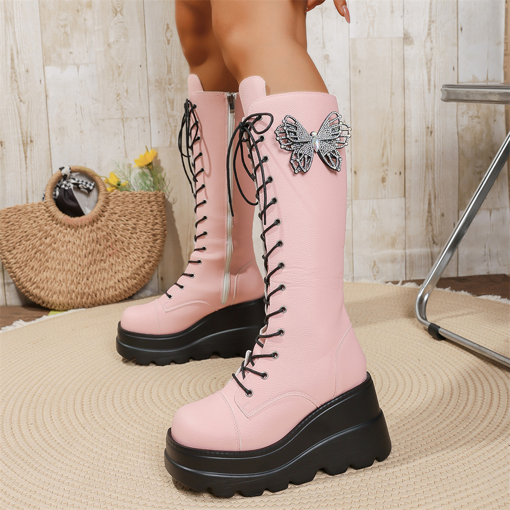 EUR Size 43 y2k Pink Butterfly - Women'S Shoes Y2K ulasan dan harga