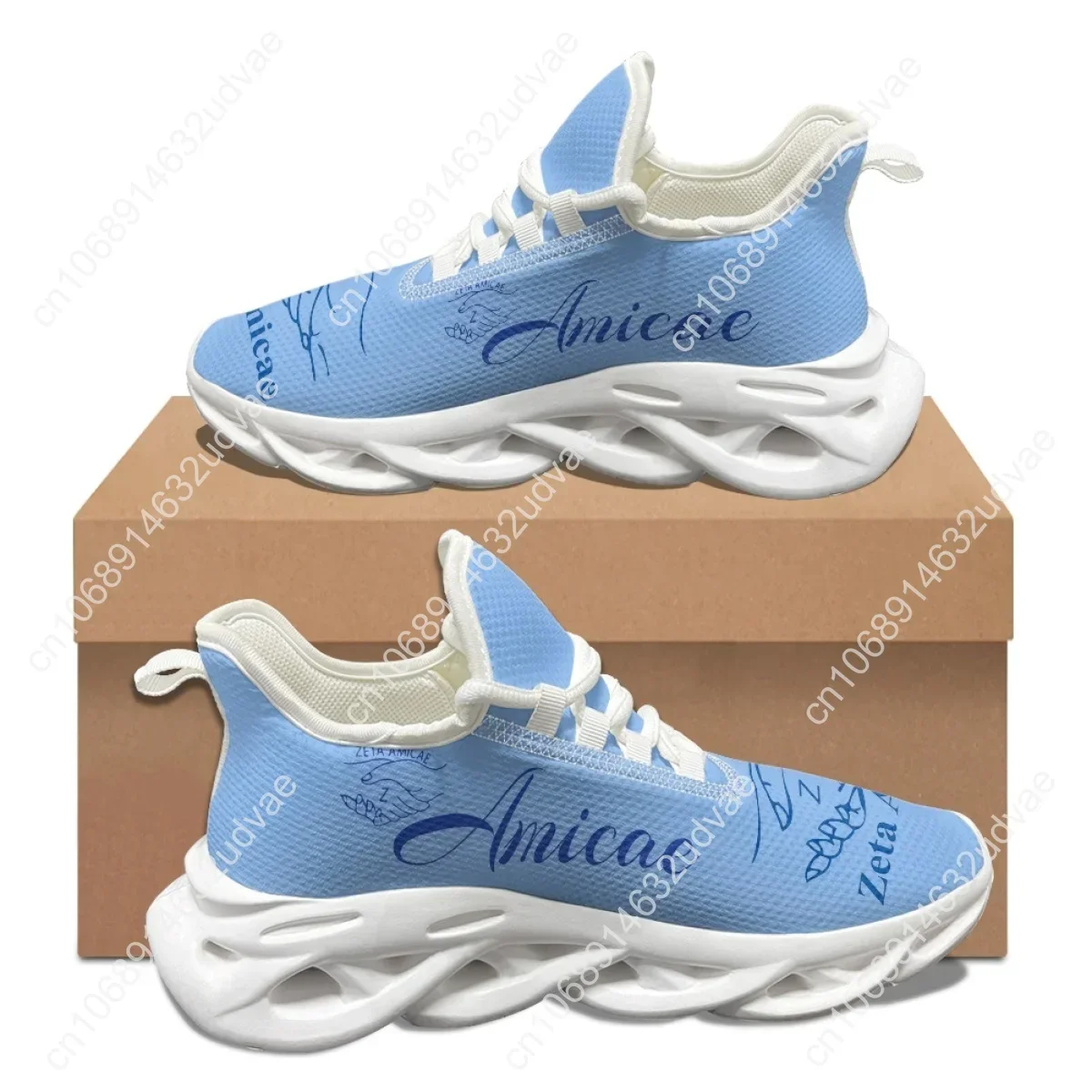 Zeta Amicae New Trend 3D Print - Mesh Sneaker Women ulasan dan harga