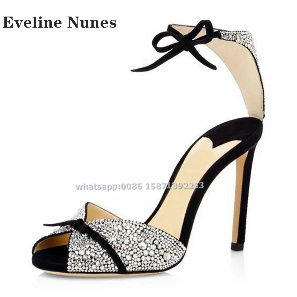 Bow Rhinestone Ankle Strap San - Women'S Shoes Peep Toe ulasan dan harga