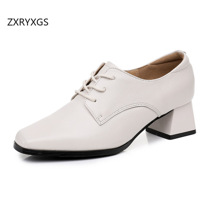 ZXRYXGS 2025  Top Cowhide Lace - Women Shoes Size 4 In Cm ulasan dan harga