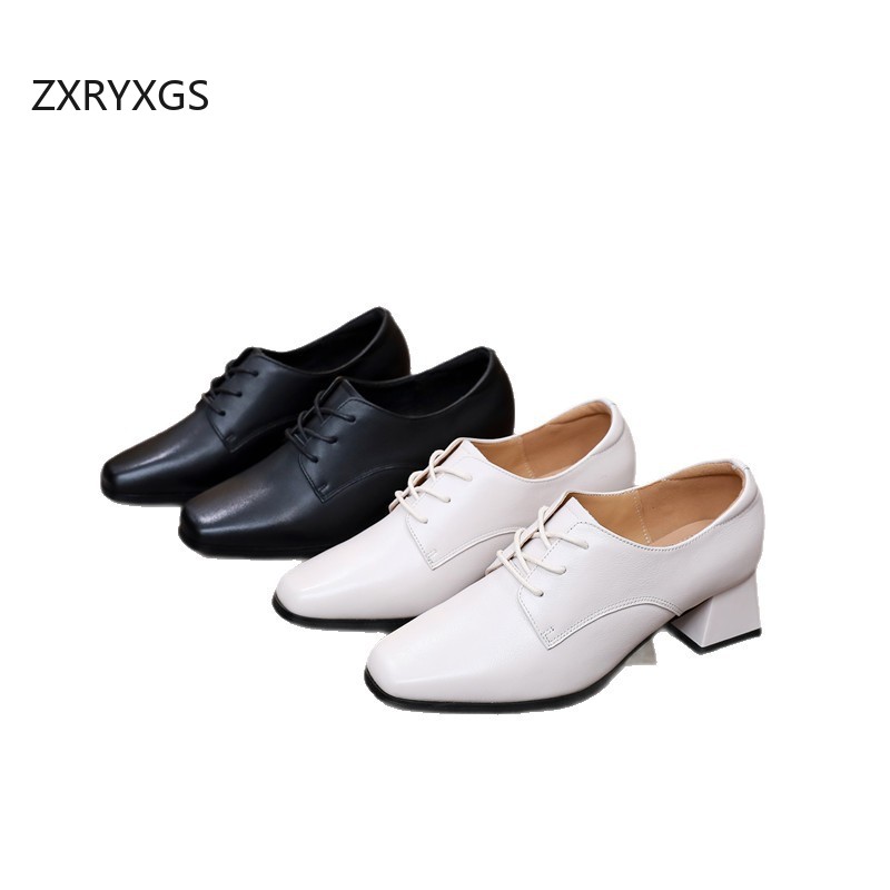 ZXRYXGS 2025  Top Cowhide Lace - Women Shoes Size 4 In Cm ulasan dan harga