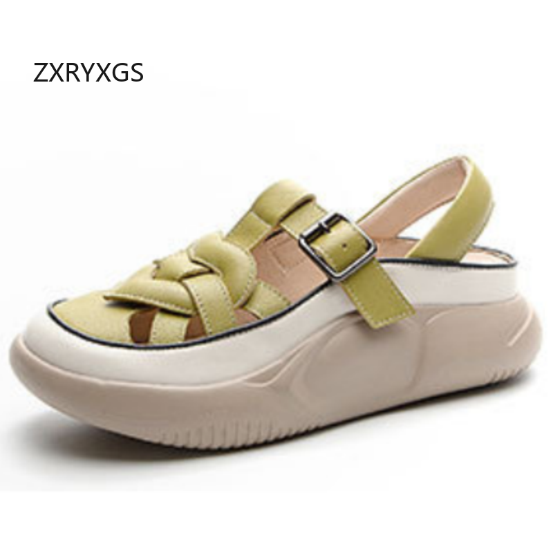 ZXRYXGS New Summer Premium Cow - Women Shoes Size 4 In Cm ulasan dan harga