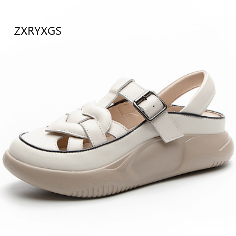 ZXRYXGS New Summer Premium Cow - Women Shoes Size 4 In Cm ulasan dan harga