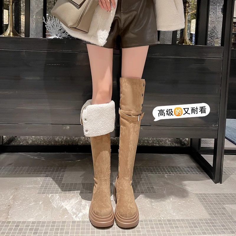 Knee over boots 2025 retro wes - Sock Boot Women ulasan dan harga