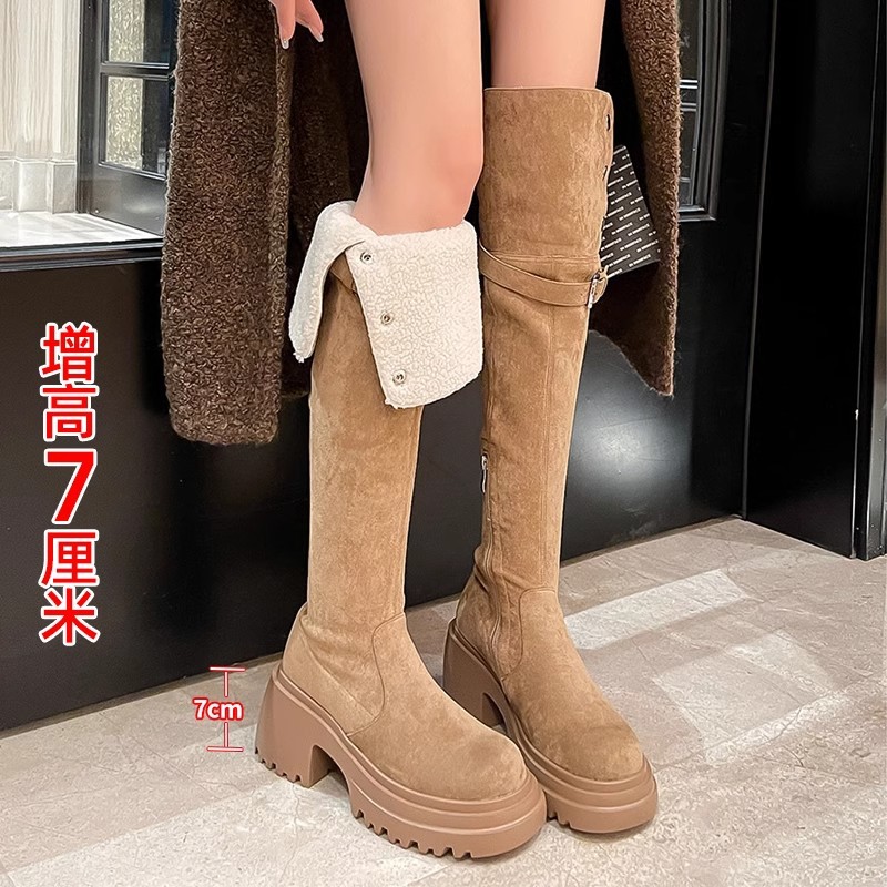 Knee over boots 2025 retro wes - Sock Boot Women ulasan dan harga