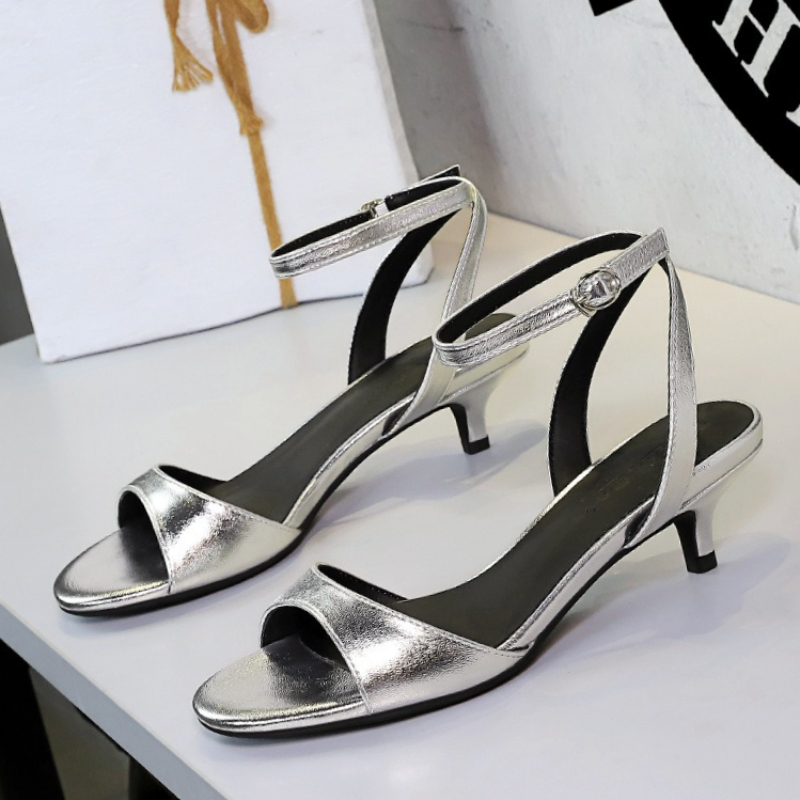BIGTREE Shoes Open-toe Mid-hee - Women Shoes Size 4 In Cm ulasan dan harga
