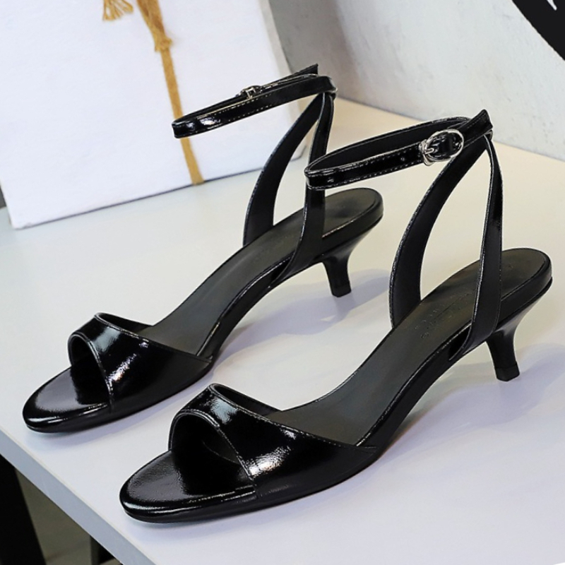 BIGTREE Shoes Open-toe Mid-hee - Women Shoes Size 4 In Cm ulasan dan harga