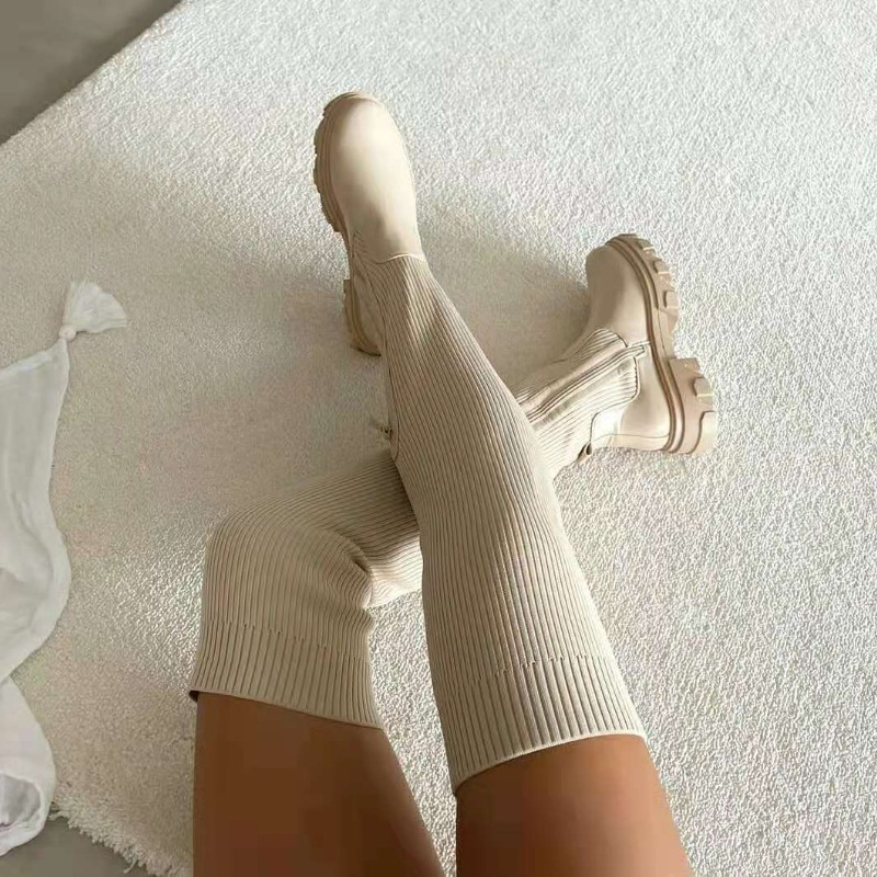 2025 Winter Shoes Women Socks  - Sock Boot Women ulasan dan harga
