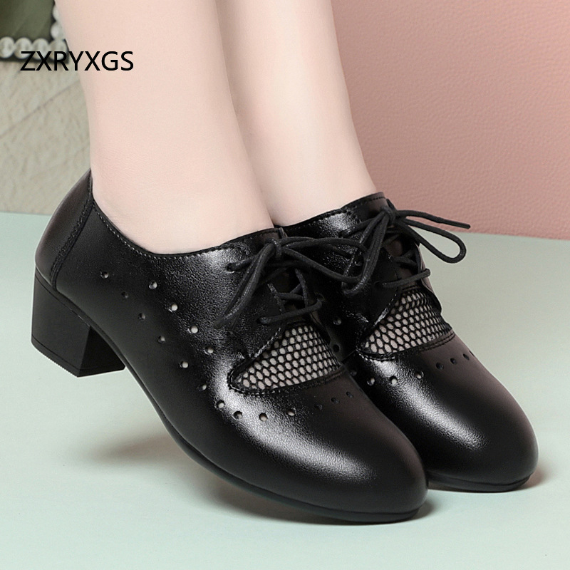 ZXRYXG 2025 Spring Summer Genu - Women Shoes Size 4 In Cm ulasan dan harga