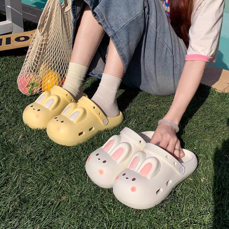 Cartoon Rabbit Clogs Women Sum - Women'S Shoes Water Resistant ulasan dan harga