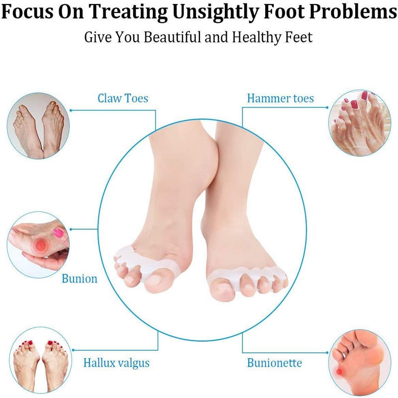 1 Pair Silicone Toe Separators - Women'S Shoes For Bunions ulasan dan harga