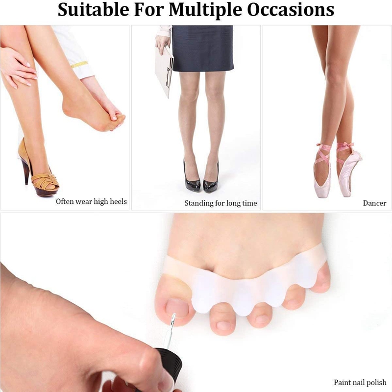 1 Pair Silicone Toe Separators - Women'S Shoes For Bunions ulasan dan harga