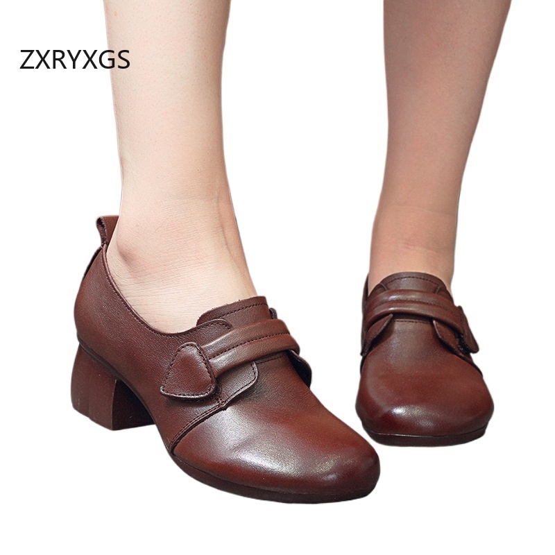 ZXRYXGS 2025 Autumn Real Cowhi - Women Shoes Size 4 In Cm ulasan dan harga